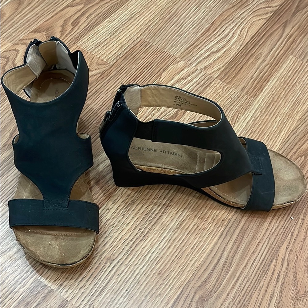 Adrienne Vittadini Black Women's Sandals